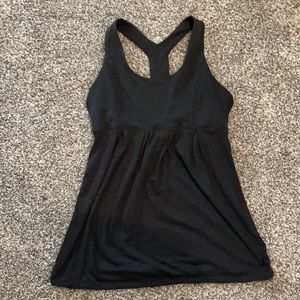 Black lululemon tank top, size 8